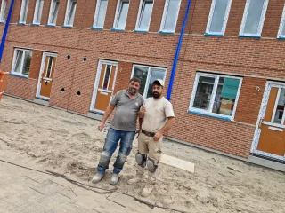 Voegwerk voor en na - Voor